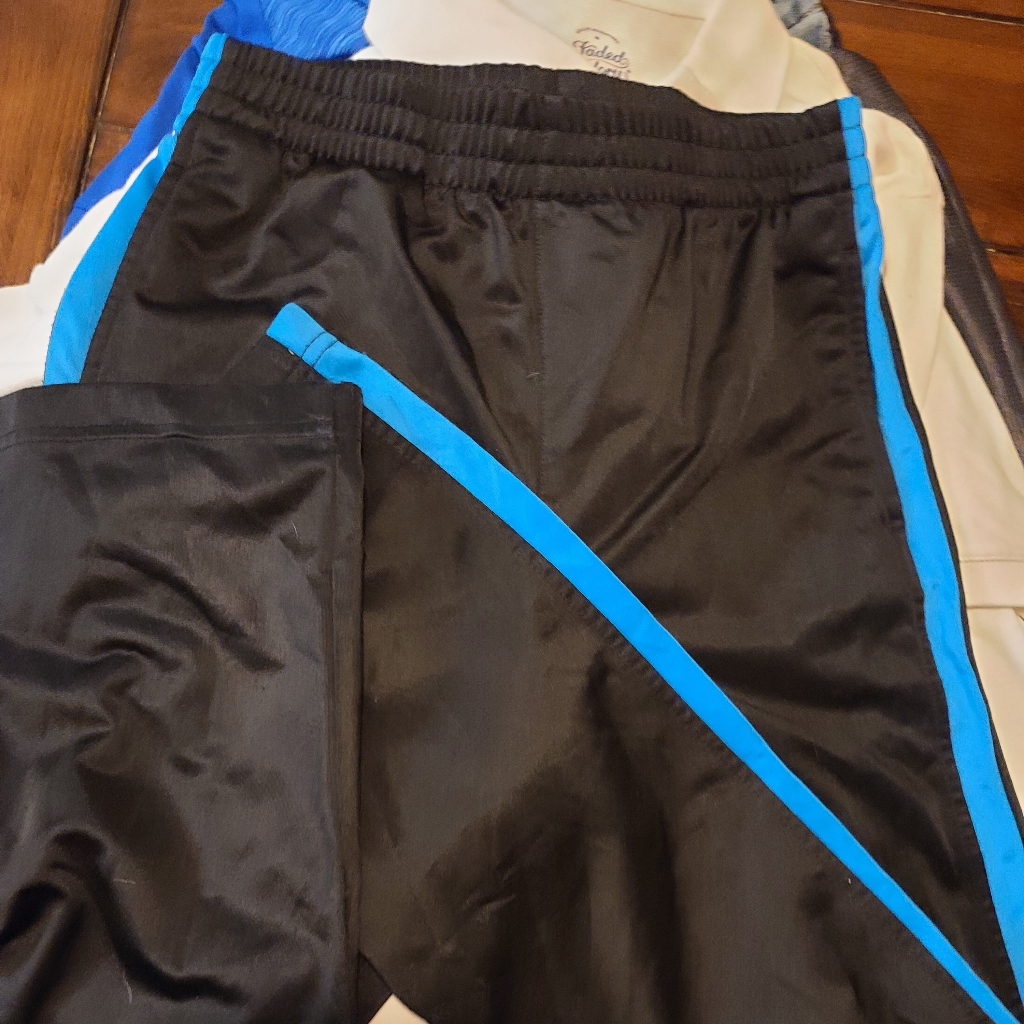 Athletic Xl Boys Black Sport Pants